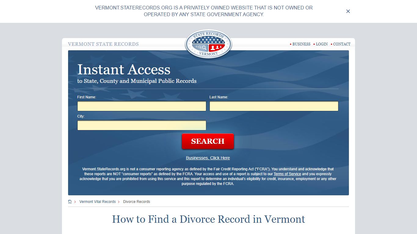 How to Find a Divorce Record in Vermont - Vermont State Records